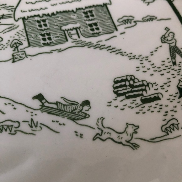 50’s Winter Landscape Pie Pan - Picture 5 of 15